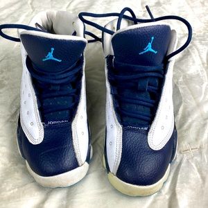 kids shoes Nike Air Jordan 13 retro (PS) white obsidian blue size 1.5 DJ3003-144